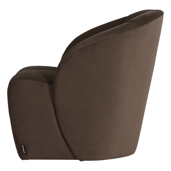 Mojo draaifauteuil velvet bruin