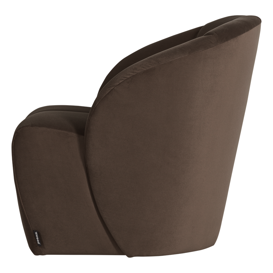 Mojo draaifauteuil velvet bruin