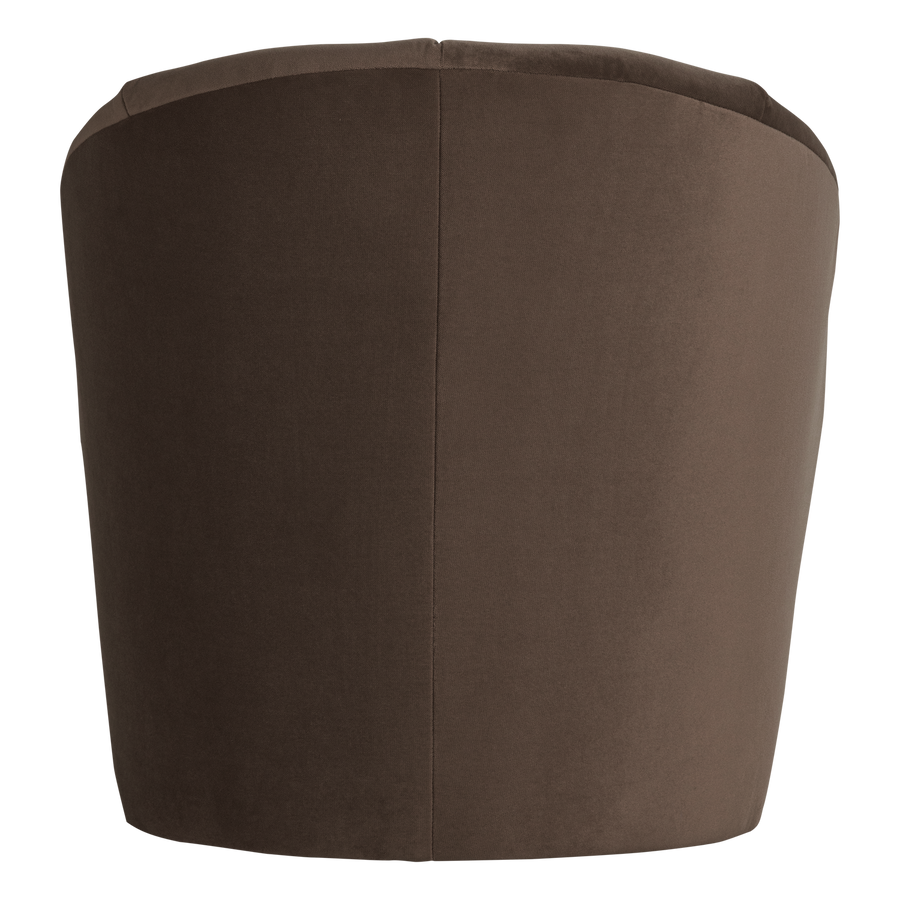 Mojo draaifauteuil velvet bruin