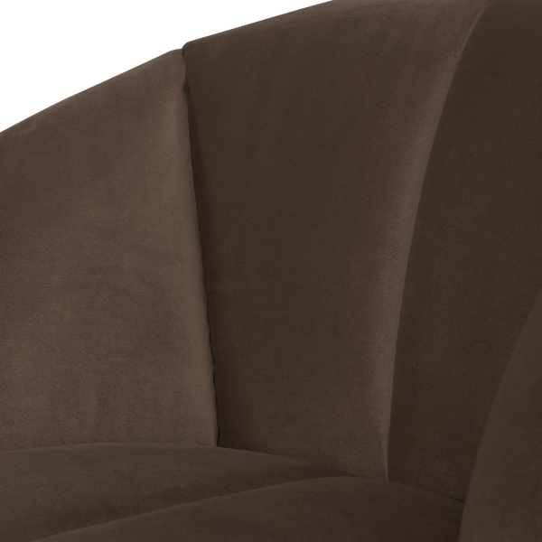 Mojo draaifauteuil velvet bruin