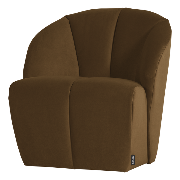 Mojo draaifauteuil velvet honinggeel