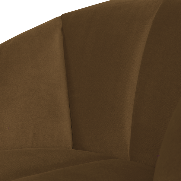 Mojo draaifauteuil velvet honinggeel