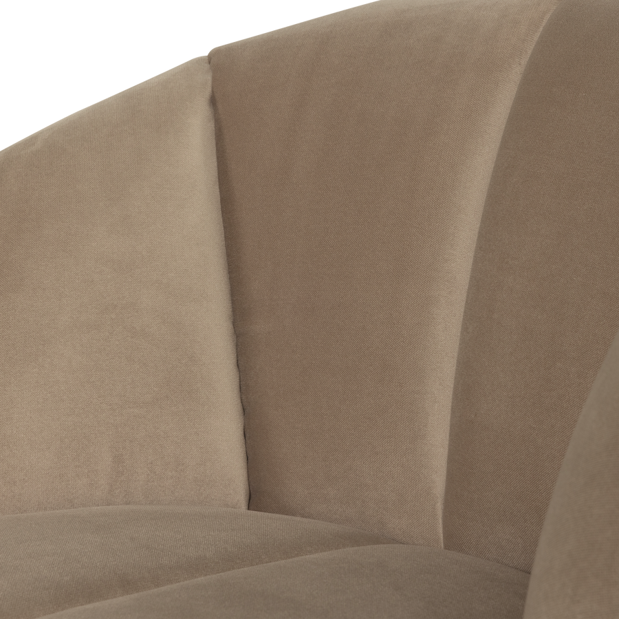 Mojo draaifauteuil velvet khaki