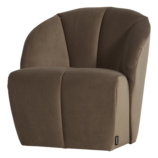 Mojo draaifauteuil velvet taupe