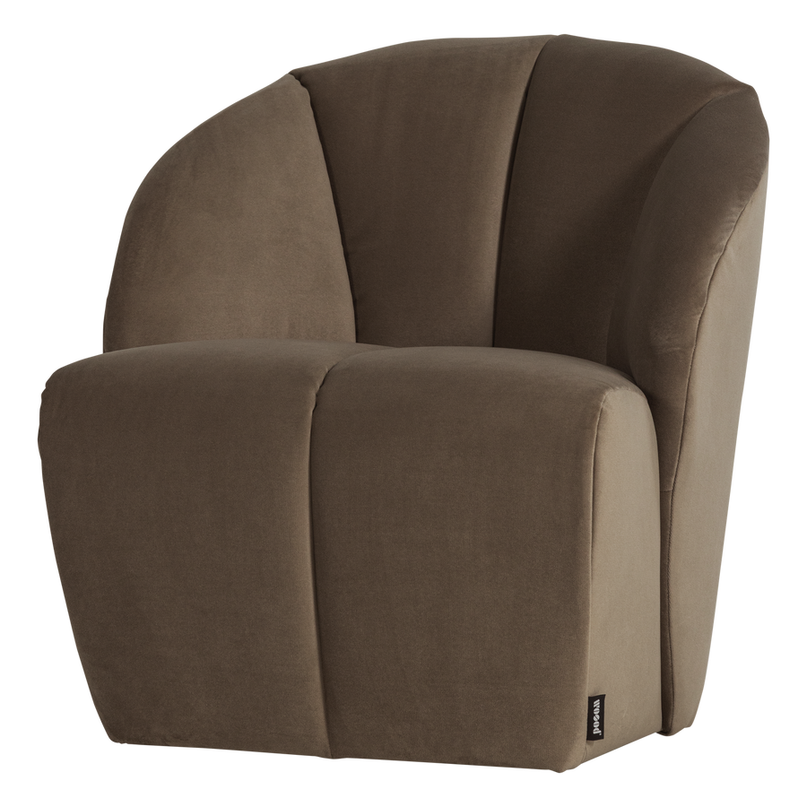 Mojo draaifauteuil velvet taupe