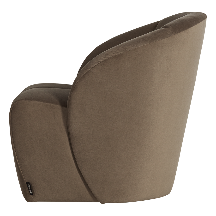 Mojo draaifauteuil velvet taupe