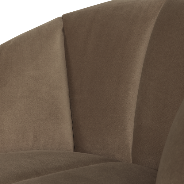 Mojo draaifauteuil velvet taupe