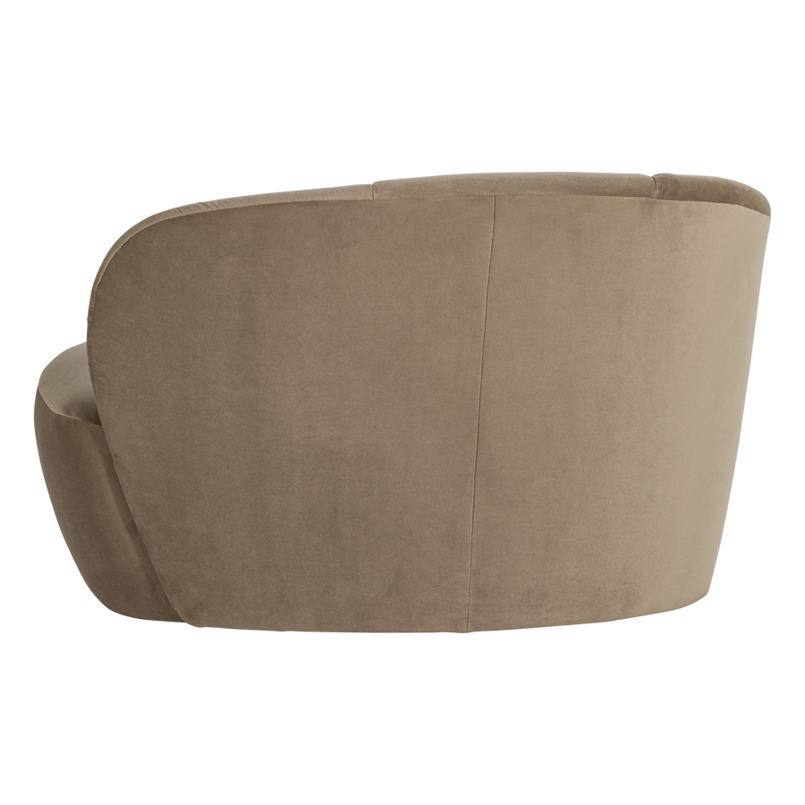 Mojo 2-zits bankje links velvet khaki