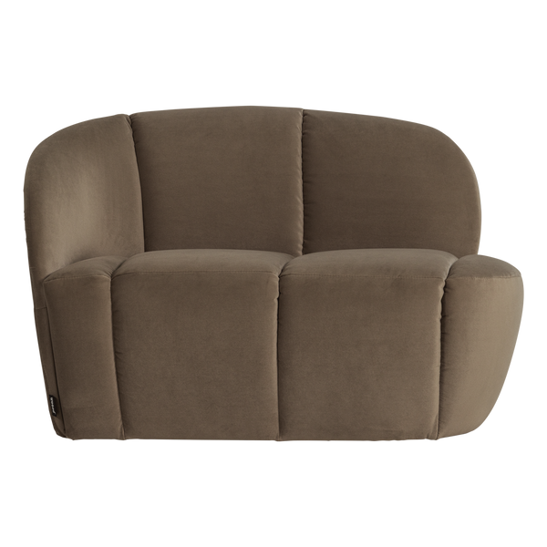 Mojo 2-zits bankje links velvet taupe