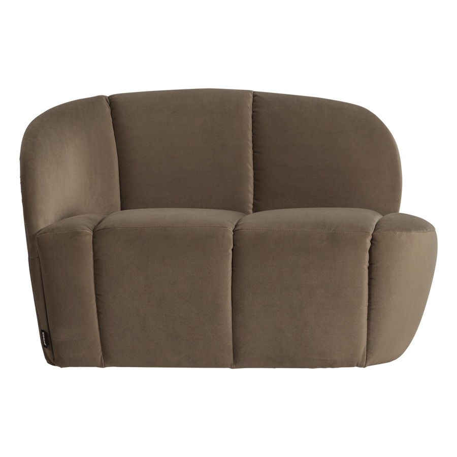 Mojo 2-zits bankje links velvet taupe
