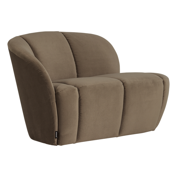 Mojo 2-zits bankje links velvet taupe