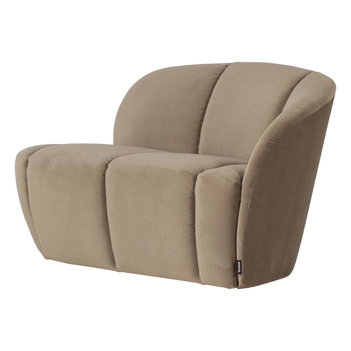 Mojo 2-zits bankje rechts velvet khaki