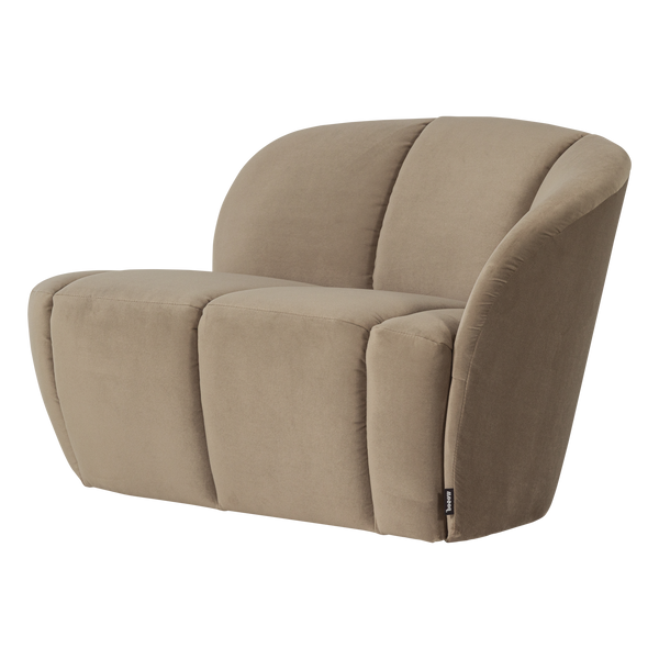 Mojo 2-zits bankje rechts velvet khaki