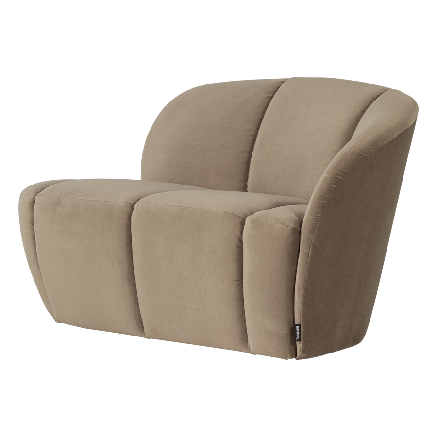Mojo 2-zits bankje rechts velvet khaki