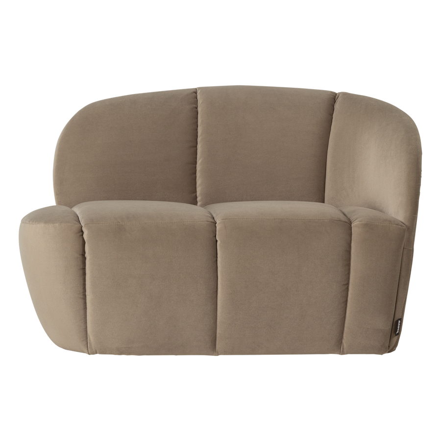 Mojo 2-zits bankje rechts velvet khaki