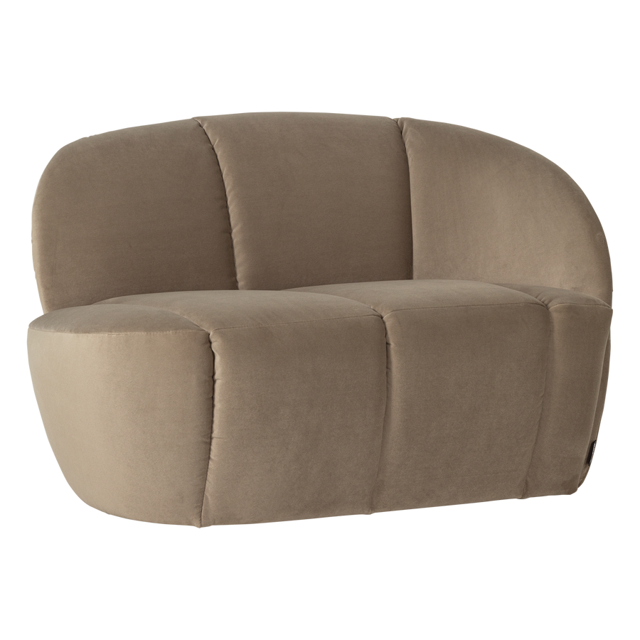 Mojo 2-zits bankje rechts velvet khaki