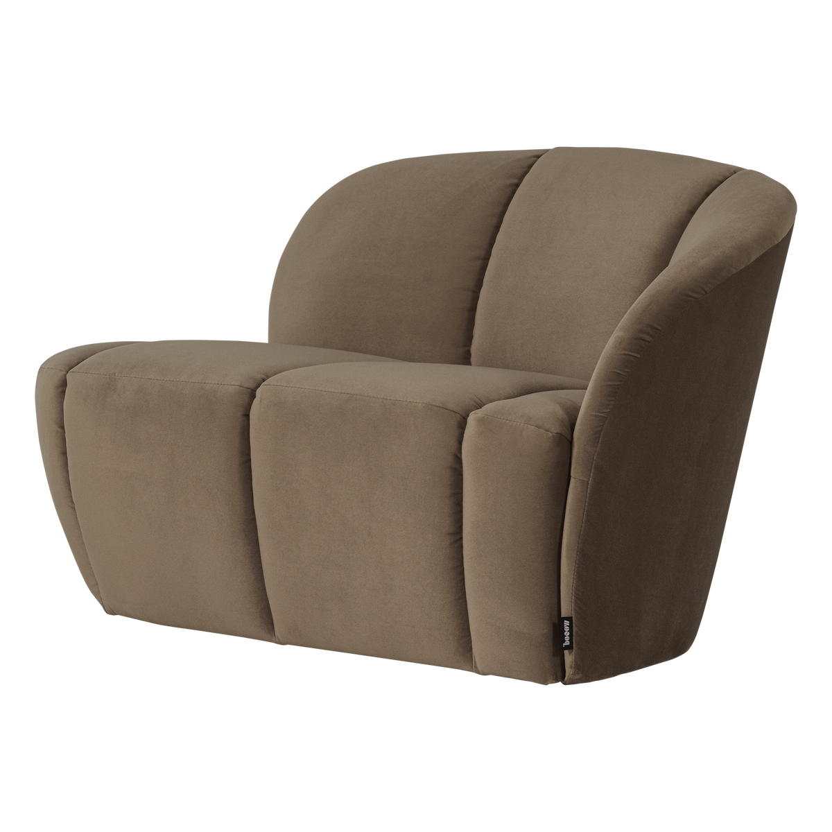 Mojo 2-zits bankje rechts velvet taupe