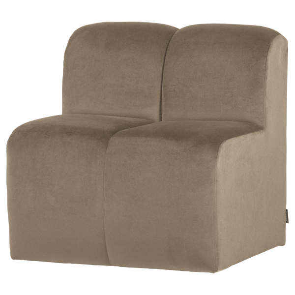 Mojo eetbank 84 cm met rugleuning velvet khaki