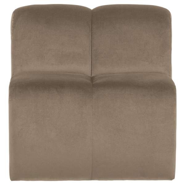 Mojo eetbank 84 cm met rugleuning velvet khaki