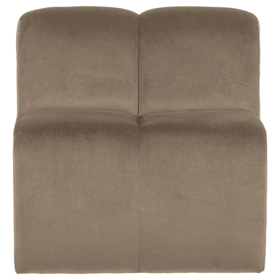 Mojo eetbank 84 cm met rugleuning velvet khaki