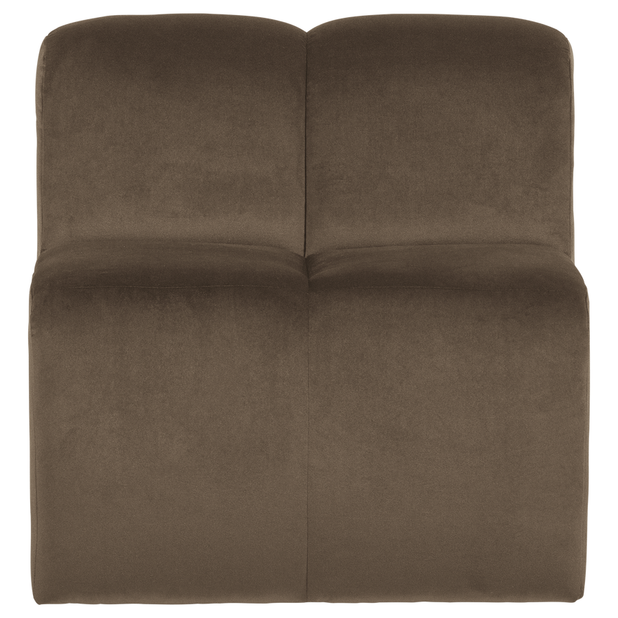 Mojo eetbank 84 cm met rugleuning velvet taupe