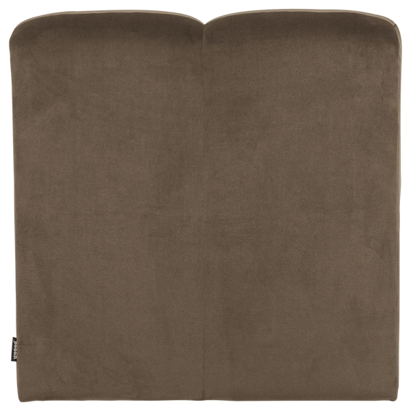 Mojo eetbank 84 cm met rugleuning velvet taupe