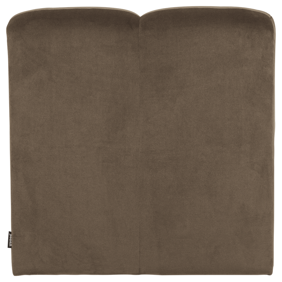 Mojo eetbank 84 cm met rugleuning velvet taupe