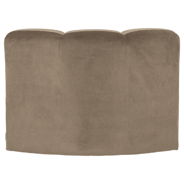 Mojo eetbank hoek met rugleuning velvet khaki
