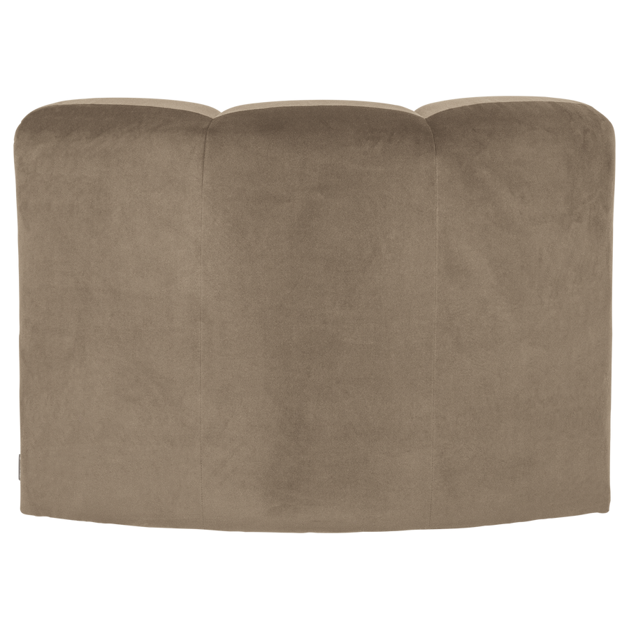 Mojo eetbank hoek met rugleuning velvet khaki