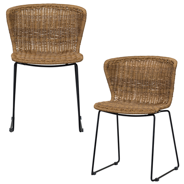WINGS TUINSTOEL TOUW NATUREL - SET VAN 2
