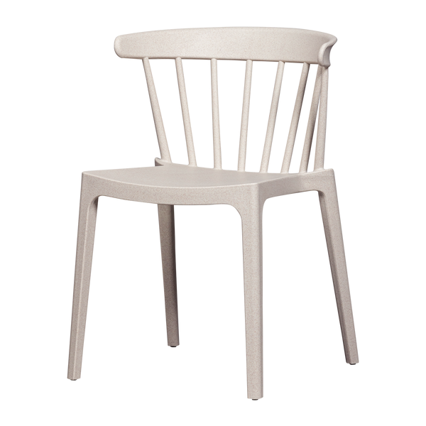 BLISS TUINSTOEL MET SPIJLEN OFF WHITE MELANGE