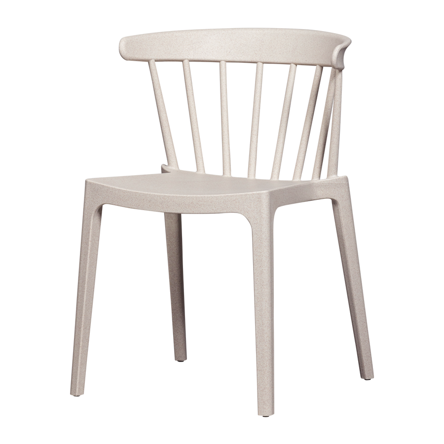BLISS TUINSTOEL MET SPIJLEN OFF WHITE MELANGE