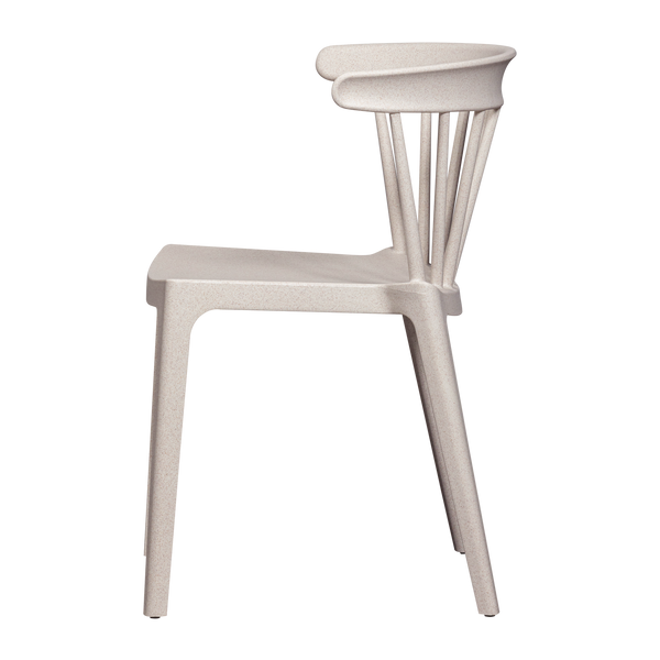 BLISS TUINSTOEL MET SPIJLEN OFF WHITE MELANGE