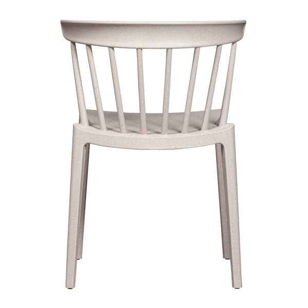 BLISS TUINSTOEL MET SPIJLEN OFF WHITE MELANGE
