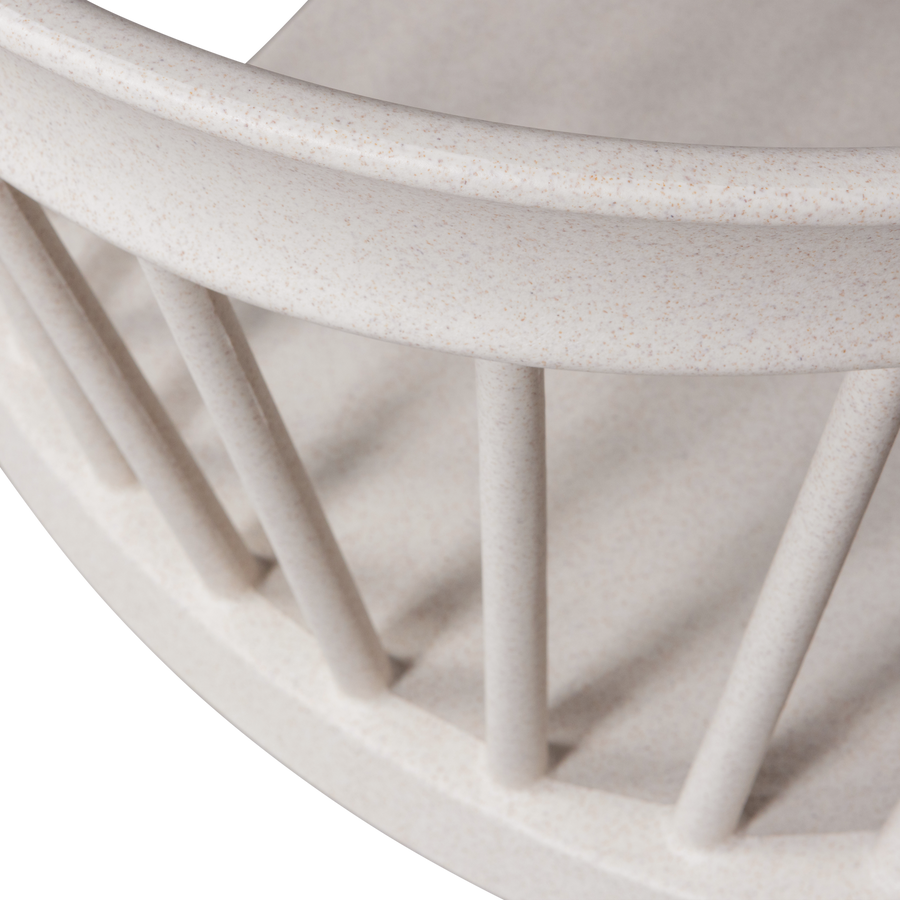 BLISS TUINSTOEL MET SPIJLEN OFF WHITE MELANGE
