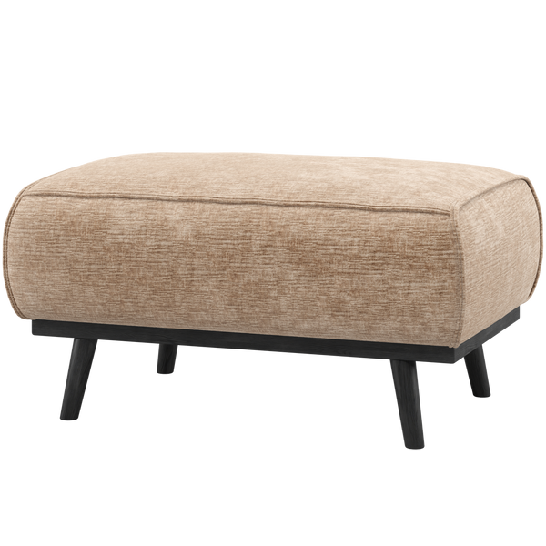 Statement hocker chenille velvet perzikroze