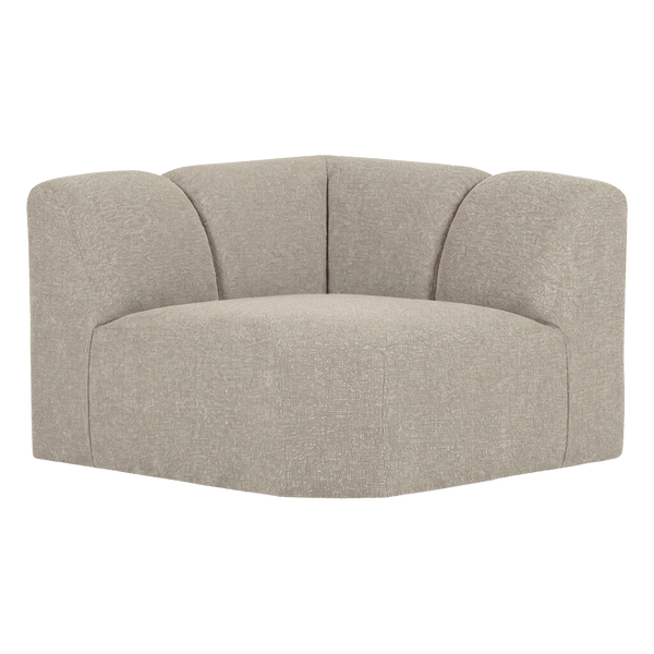Mojo hoekelement recht boucle beige melange