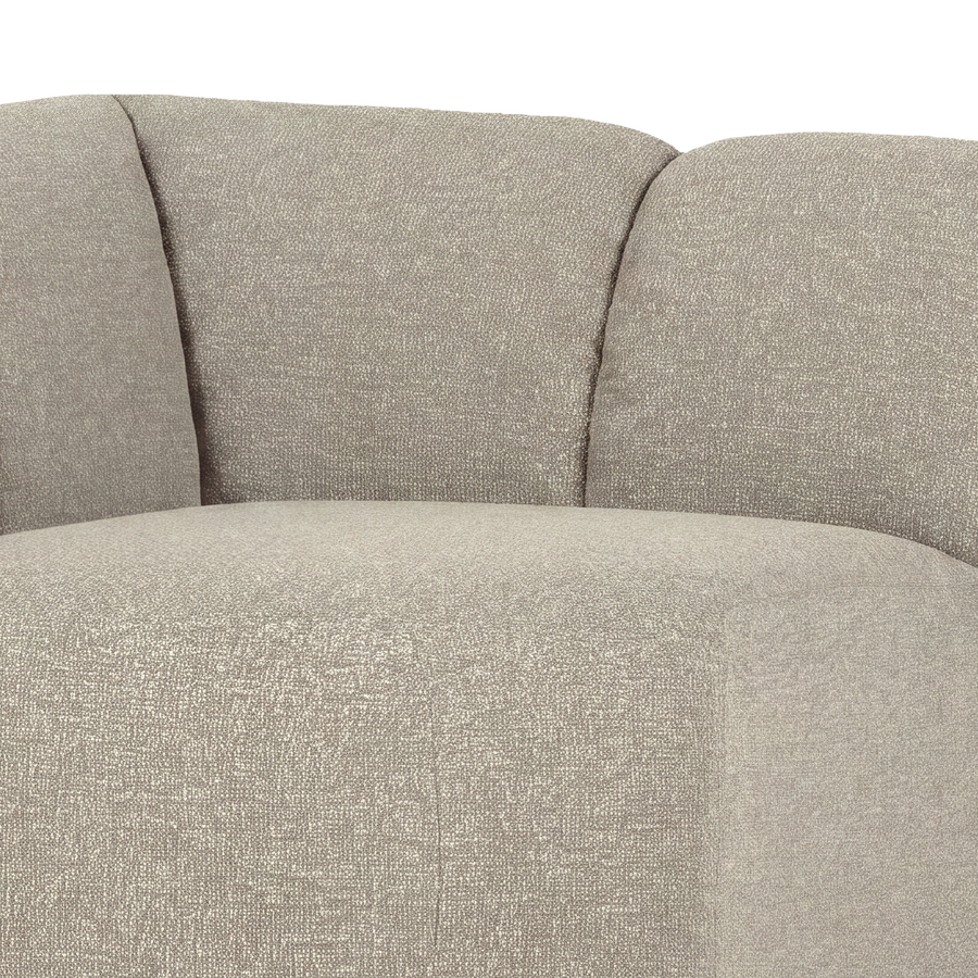 Mojo hoekelement recht boucle beige melange