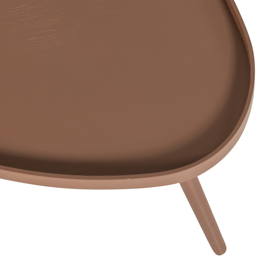 Mae bijzettafel organisch mdf/grenen oudroze
