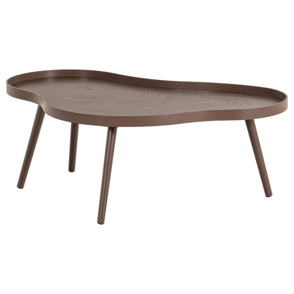 Mae bijzettafel organisch langwerpig mdf/grenen bruin
