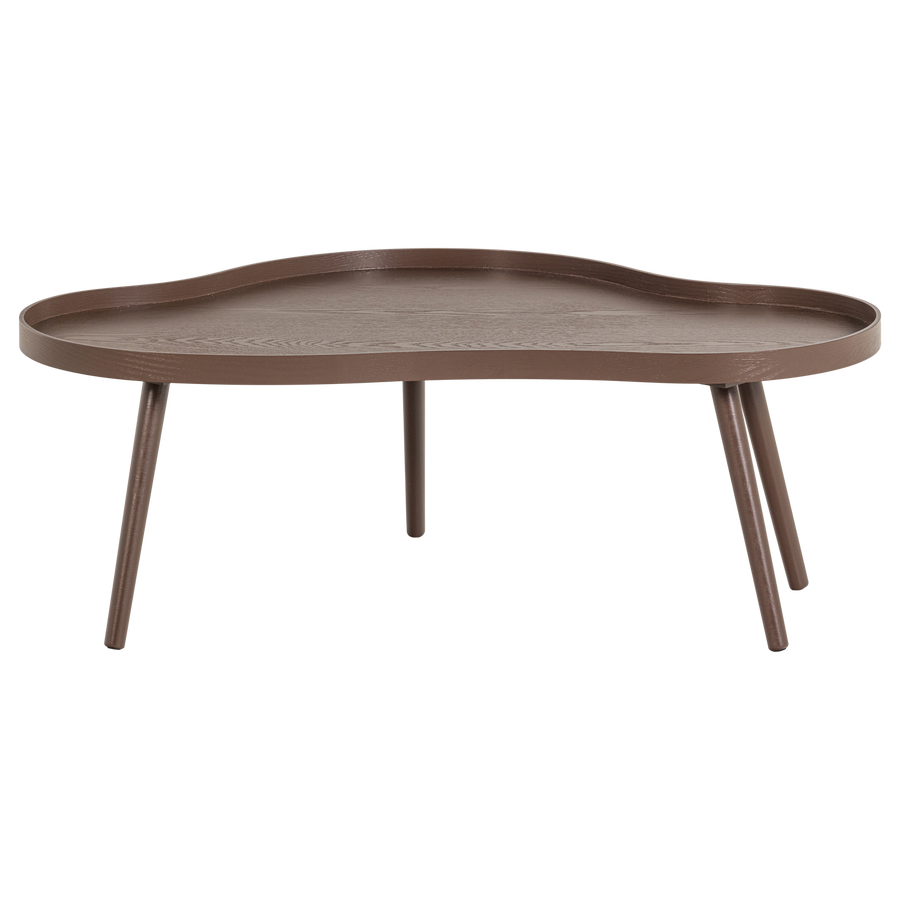 Mae bijzettafel organisch langwerpig mdf/grenen bruin