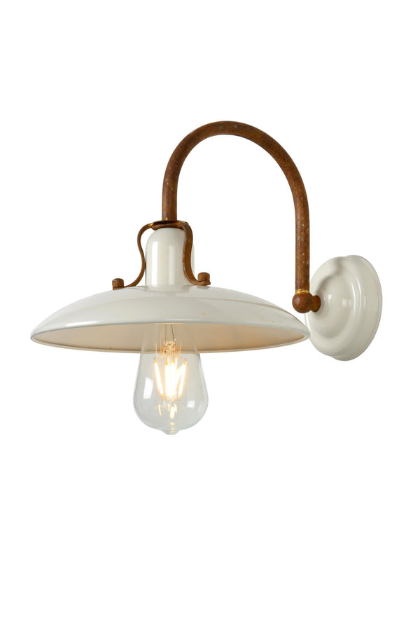 Lucide RÖMER wandlamp E27, crème