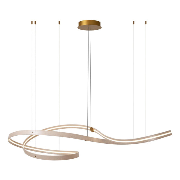 Lucide SLALOM dimbare LED-hanglamp 80 W, 2200–4000 K, crème