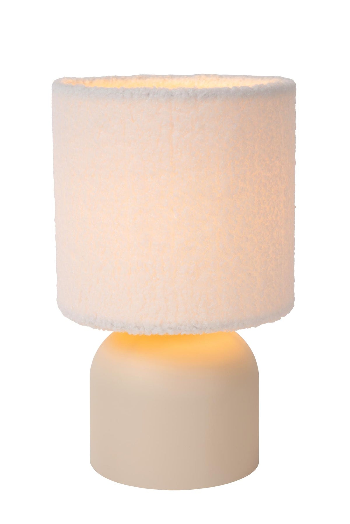 Lucide WOOLLY tafellamp Ø 16 cm, E14, crème