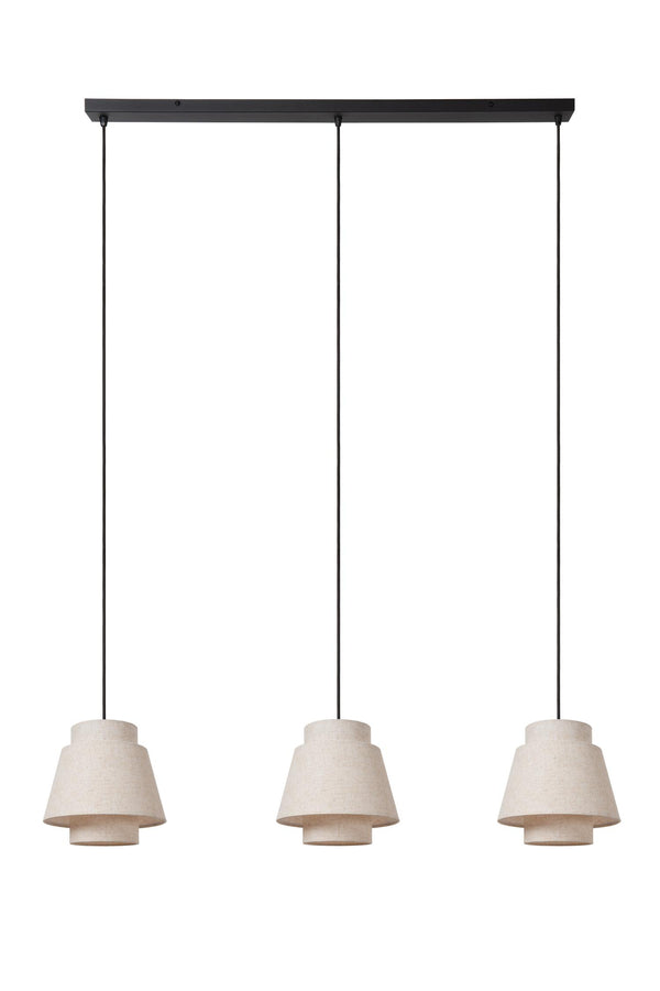 Lucide TRIBUTE hanglamp 3 × E27, crème