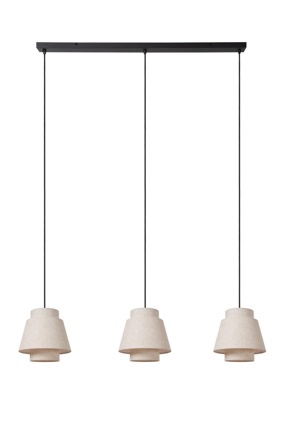 Lucide TRIBUTE hanglamp 3 × E27, crème