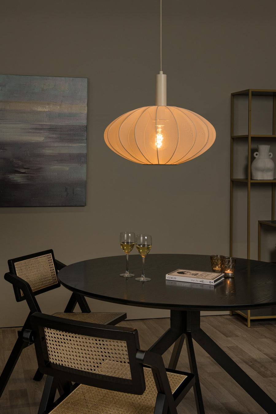 Lucide CORINA hanglamp Ø 50 cm, E27, crème