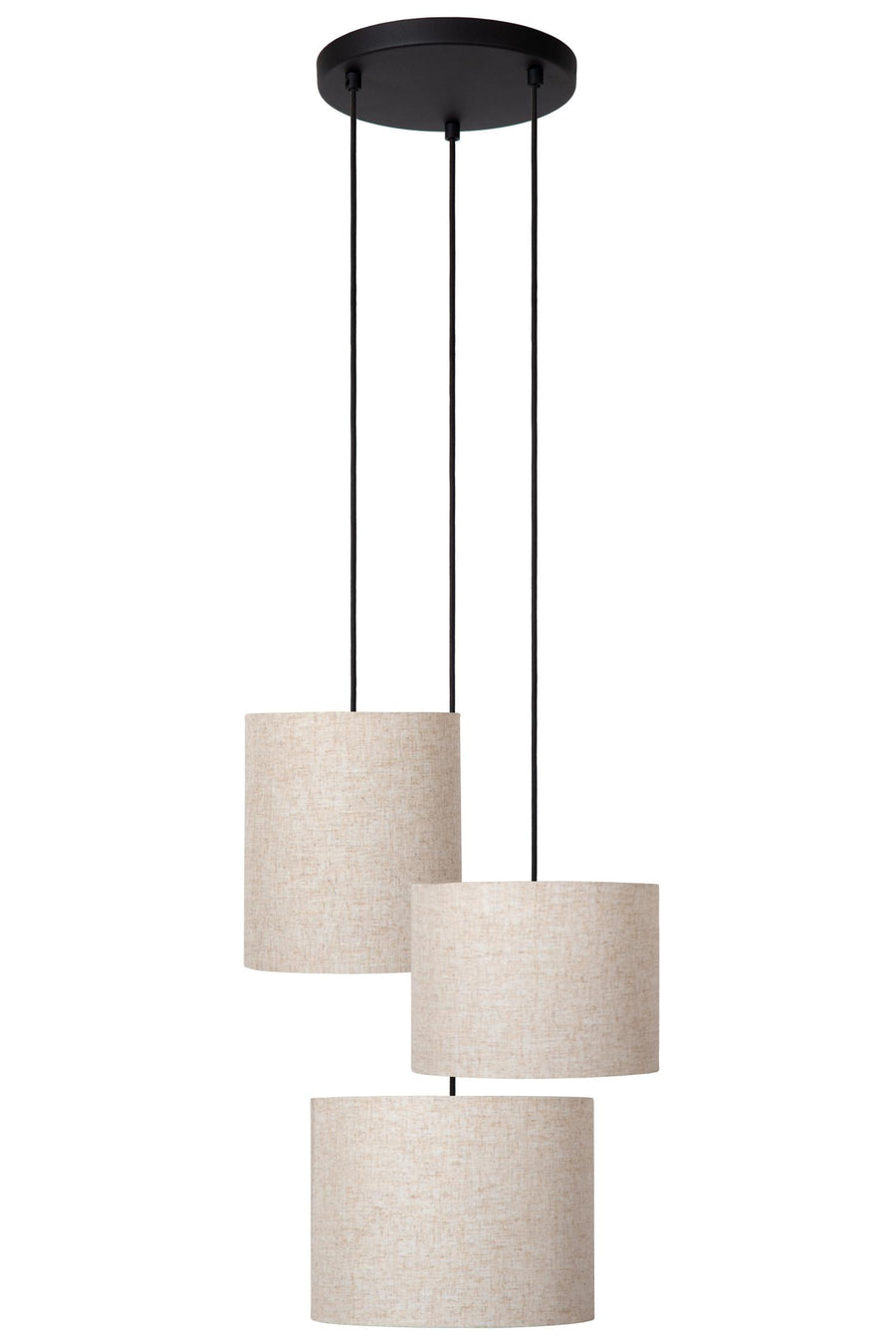 Lucide MAYA hanglamp Ø 46 cm, 3 × E27, crème