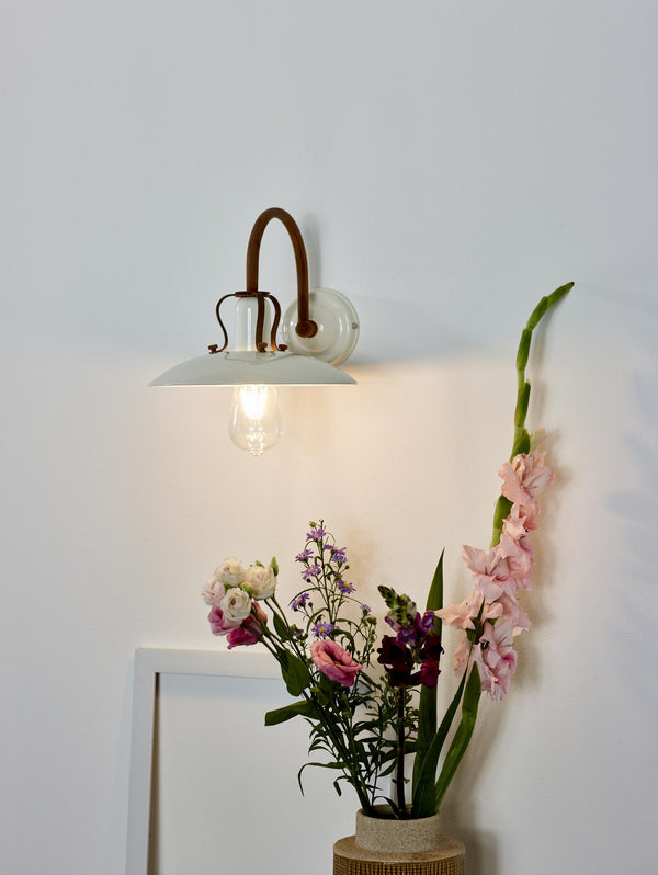 Lucide RÖMER wandlamp E27, crème