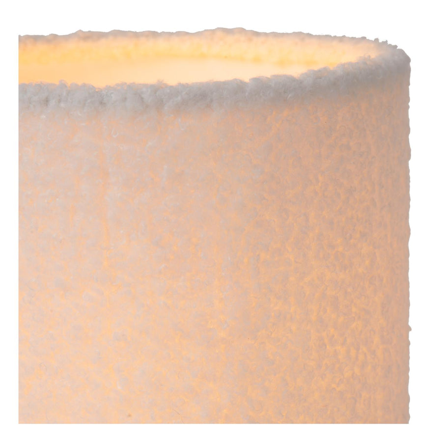Lucide WOOLLY tafellamp Ø 16 cm, E14, crème